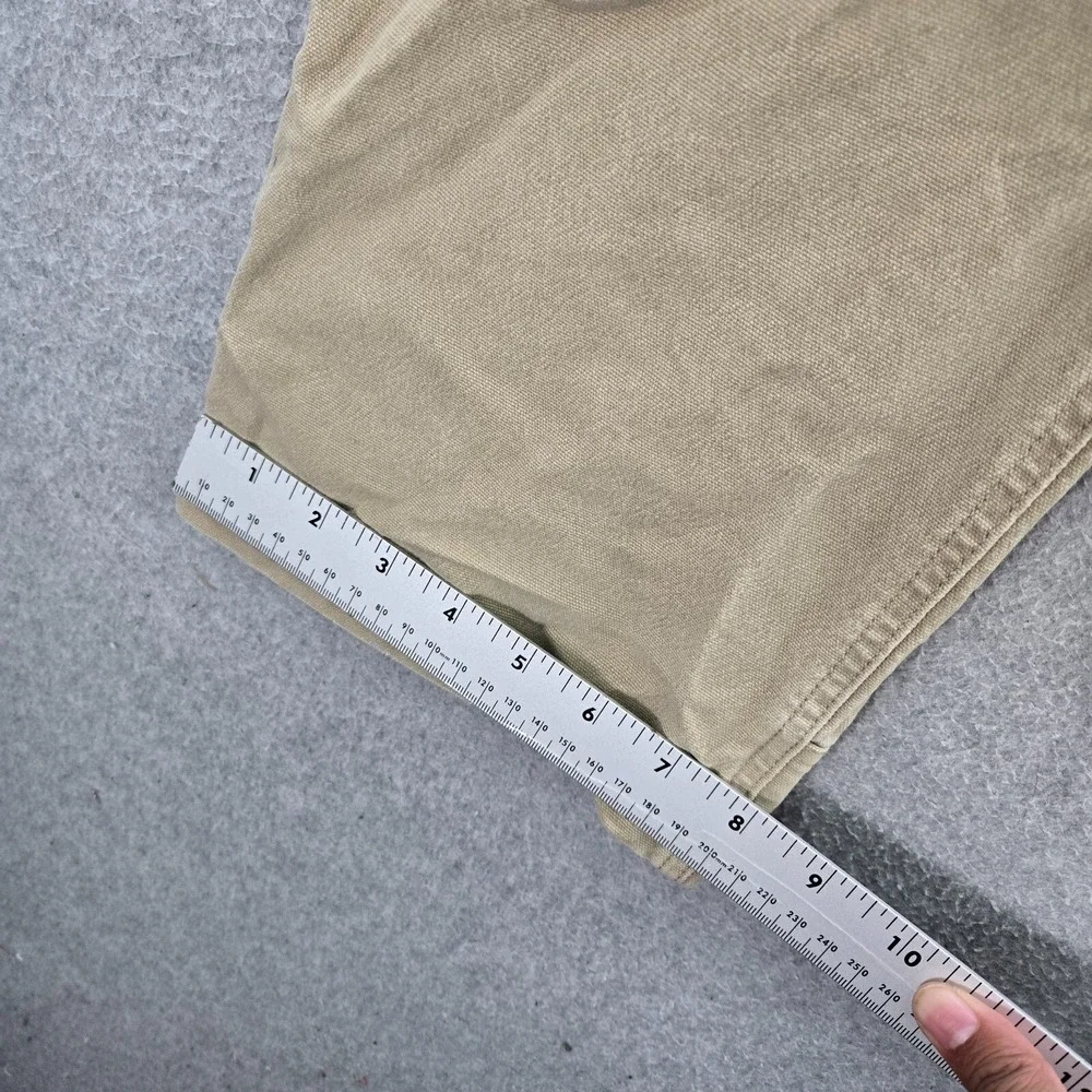 Eddie Bauer Men Pants 32x30 Beige Chino Canvas Stretch Outdoor Hiking‎ Relaxed